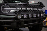 Baja Designs 2021+ Ford Bronco 6 XL Linkable Light Bar Kit Plastic Bumper Mount with heavy-duty LED off-road lights