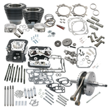 S&S Cycle 2007 BT w/ Balancer 124in Hot Set Up Kit - Wrinkle Black