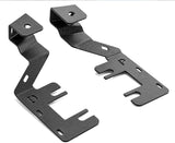 Mudify Ditch Light Mount, Hood Hinge LED Brackets in heavy-duty steel for Ford Ranger 2024-2026 installation.