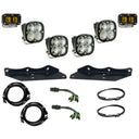 Baja Designs 17-20 Ford F-150 Raptor S2 SAE Sportsmen Fog Pocket Kit - Amber high-performance LED fog lights with mounts and wiring harnesses