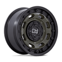 Black Rhino Atlas - 17X8.5 -10mm - Olive Drab Green W/ Black Lip heavy-duty off-road wheel with reinforced steel rim design