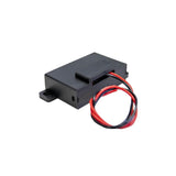 A small black ARB box with wires attached to it, incorporating the Bluetooth Communication Module.