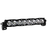 Baja Designs S8 Series Spot Pattern 10in LED Light Bar with black anodized aluminum housing for off-road lighting
