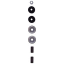 Bilstein Suspension Hardware Kit with metal washers, bushings, and mounting nut for 2010-2024 4Runner KDSS suspension upgrade