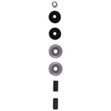 Bilstein Suspension Hardware Kit with metal washers, bushings, and mounting nut for 2010-2024 4Runner KDSS suspension upgrade