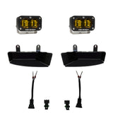 Baja Designs 19-22 Dodge RAM 2500/3500 S2 SAE Fog Pocket Light Kit - Amber high-intensity LED lights with brackets and wiring