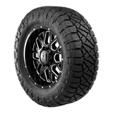 Nitto RIDGE GRAP LT285/75R17 121/118Q E 33.8 tire mounted on XD Series black alloy wheel with aggressive tread pattern