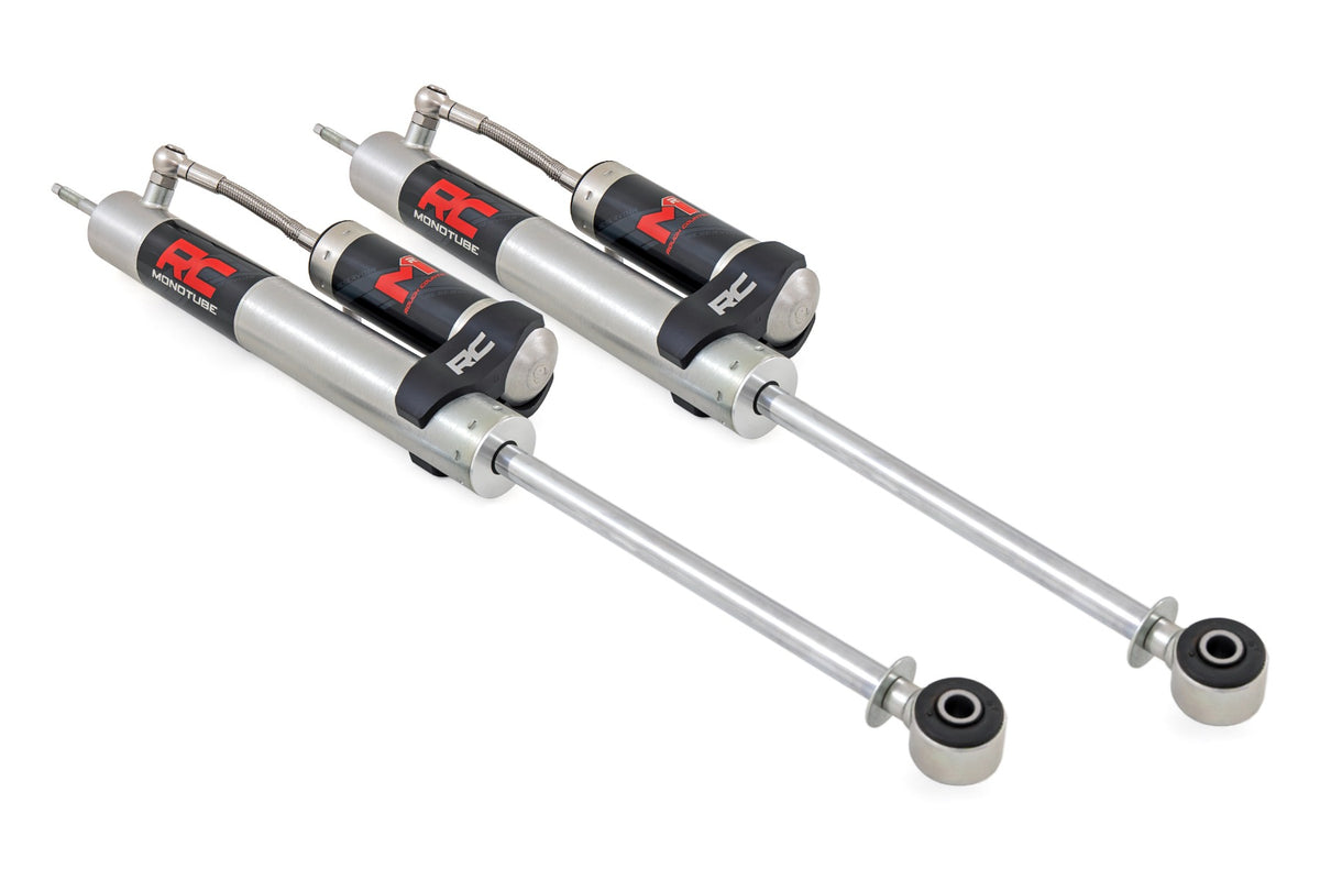 Mudify M1R Monotube Front Shocks 0.5-2.5" | Jeep Wrangler JK/Wrangler Unlimited (07-18), silver pair