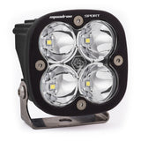 Baja Designs Squadron Sport Work/Scene Pattern Black LED Light Pod - Clear with quad LEDs and adjustable stainless steel mounting bracket