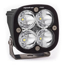 Baja Designs Squadron Pro Spot Pattern Black LED Light Pod - Clear with quad reflectors and heavy-duty adjustable mounting bracket