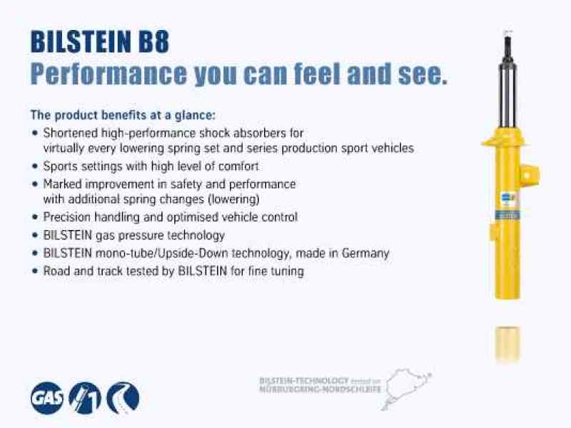 Bilstein B8 Performance 12-14 Buick LaCrosse CXS Front Right Monotube Strut Assembly