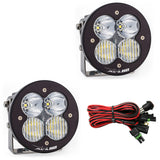 Baja Designs XL R 80 Series Driving Combo Pattern Pair LED Light Pods with wiring harness for high-performance off-road lighting