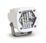 Baja Designs LED Light Pods S1 Wide Cornering White Single with heavy-duty aluminum housing and clear polycarbonate lens for off-road use