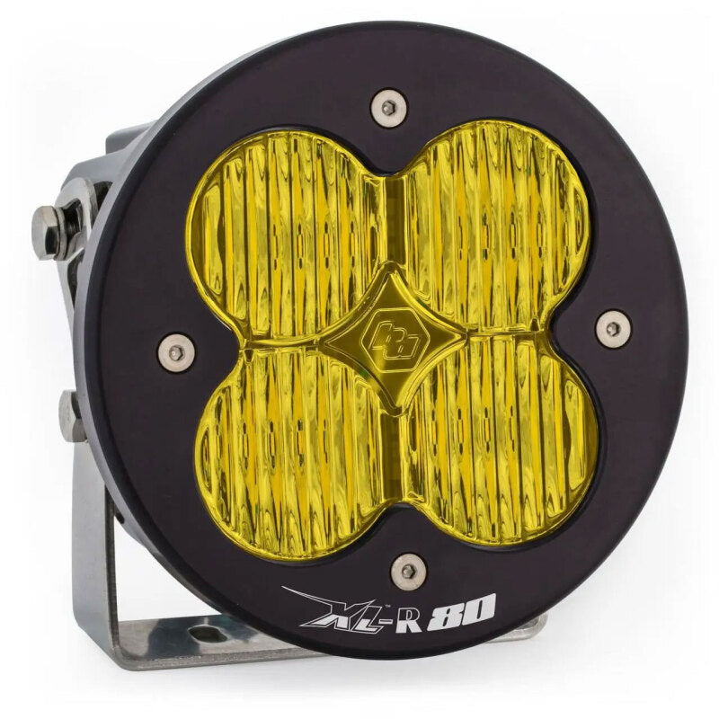 Baja Designs XL R 80 Wide Cornering LED Light Pods - Amber with durable housing and precision optics for off-road 4x4 lighting