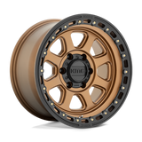 KMC KM548 18X9 5X150 M-BRZ BLK-LP 18MM wheel with matte bronze finish and black locking perimeter for 2023 Toyota 4Runner