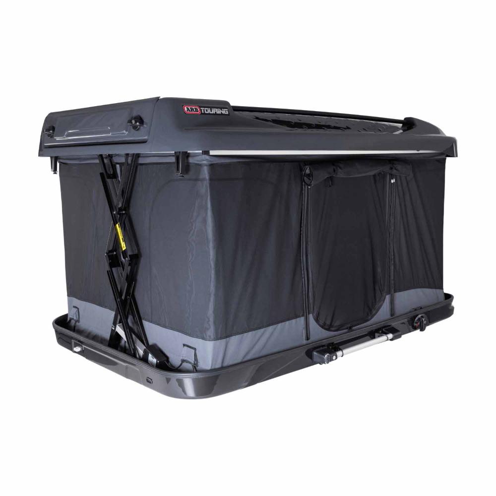 ARB Altitude Hard Shell Electric Rooftop Tent 802500 with automated dual actuators and SmartFold hinge technology for overland vehicles