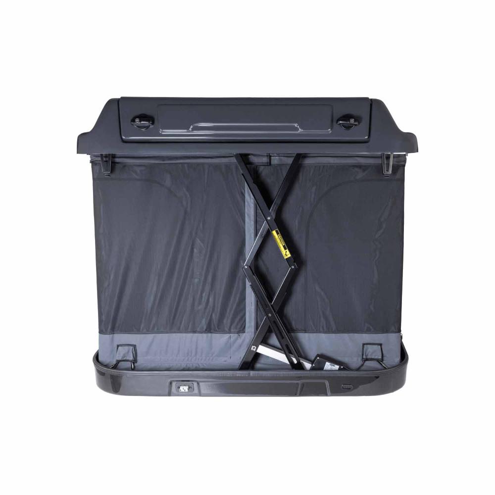 ARB Altitude Hard Shell Electric Rooftop Tent 802500 with automated dual actuators and SmartFold hinge technology for overland vehicles