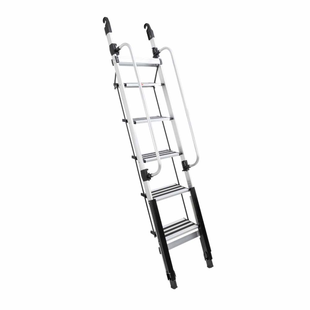 ARB Altitude Hard Shell Electric Rooftop Tent 802500 lightweight adjustable aluminum ladder with secure locking and non-slip steps