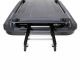 ARB Altitude Hard Shell Electric Rooftop Tent 802500 showing SmartFold hinge and guided ladder storage with telescoping ladder extension