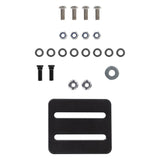 ARB Side Mount Awning Bracket Classic Rack 813405 mounting hardware kit with steel bolts, washers, nuts, and black bracket plate