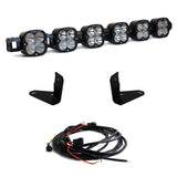 Baja Designs 2021+ Ford Bronco 6 XL Linkable Light Bar For Steel Bumper Mount with LED pods, brackets, and wiring harness