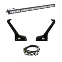 Baja Designs Jeep JL/JT Roof Bar LED Light Kit 50in OnX6+ with dual heavy-duty mounts and wiring harness