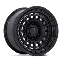 Black Rhino Br014 Sahara - 17X9 -12mm - Matte Black with Gloss Black Lip heavy-duty off-road wheel design