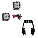 Baja Designs Squadron Pro 2009-2014 Ford F-150 A-Pillar Kit with dual LED pods, wiring, and steel mounting brackets