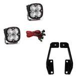 Baja Designs Squadron Sport 2009-2014 Ford F-150 A-Pillar Kit with dual LED pods, wiring harness, and steel mounting brackets