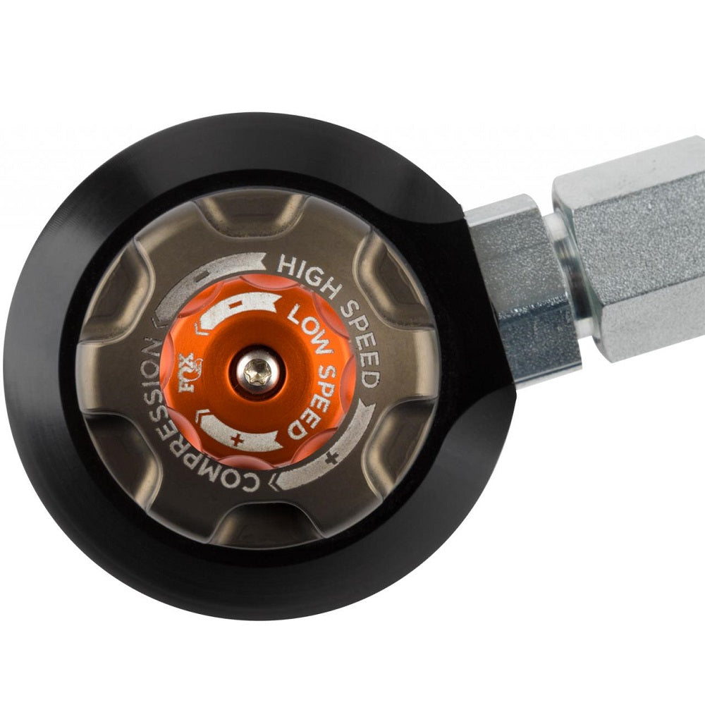 FOX 2.5 Performance Elite Series Front Reservoir Shock (Pair) - Adjustable 883-26-050 for Jeep Wrangler JL, Gladiator JT with precision damping adjuster knob