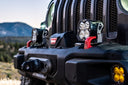 Baja Designs 21+ Ford Bronco Sport S1 Spot LED Light Pods mounted on front bumper with rugged off-road setup