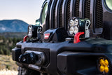 Baja Designs 21+ Ford Bronco Sport S1 Spot LED Light Pods mounted on front bumper with rugged off-road setup