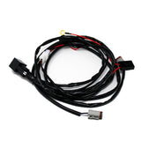 Baja Designs LP9 Sport 2-Light Max Wiring Harness with heavy-gauge wiring and sealed connectors for off-road LED lighting systems