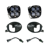 Baja Designs 19-22 Mercedes Sprinter 1500/2500/3500 Squadron SAE Fog Pocket Light Kit with dual LED lights, mounts, and wiring harnesses