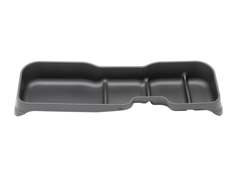 WeatherTech Underseat Storage System for Chevy Silverado 1500 Crew Cab / GMC Sierra Crew Cab (19-ON) molded black plastic compartment tray