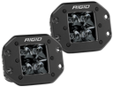 Rigid Industries D2 - Midnight Edition Flush Mount Spot Lights