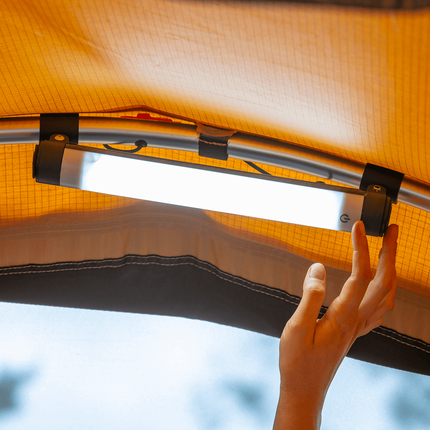 ARB Rooftop Tent and Awning Light 803301 touch-sensitive 300 lumen LED light with IP54 splash resistance for off-road vehicles