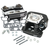 S&S Cycle 08-16 Touring Super Stock 79cc Cylinder Head Kit - Wrinkle Black