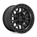 KMC KM54989080718 GRS 18X9 8X6.5 125 +18 S-BLK KM549 GRS matte black off-road wheel for 4x4 vehicles