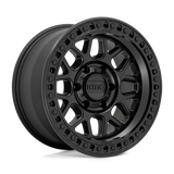 KMC KM54989080718 GRS 18X9 8X6.5 125 +18 S-BLK KM549 GRS matte black off-road wheel for 4x4 vehicles