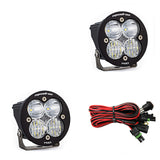 Baja Designs Squadron R Pro Driving/Combo Pair LED Light Pods with heavy-duty mounts and wiring for off-road vehicles