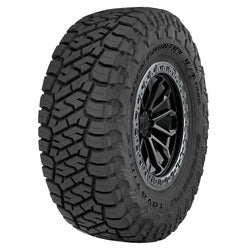 Toyo Open Country R/T Trail Tire - LT285/70R17 116/113S C/6 mounted on black alloy wheel with aggressive off-road tread design
