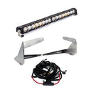 Baja Designs 2019+ Ram 2500/3500 20 Inch S8 Driving Combo Bumper Kit - Clear with LED bar, steel brackets, and wiring harness