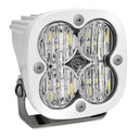 Baja Designs Squadron Sport Wide Cornering Pattern White LED Light Pod - Clear with quad high-output LEDs and heavy-duty white aluminum housing