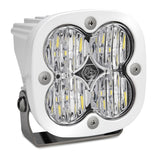 Baja Designs Squadron Sport Wide Cornering Pattern White LED Light Pod - Clear with quad high-output LEDs and heavy-duty white aluminum housing