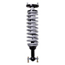High-performance coilover suspension shock absorber with adjustable mounting hardware and heavy-duty spring coil.