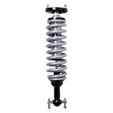 High-performance coilover suspension shock absorber with adjustable mounting hardware and heavy-duty spring coil.