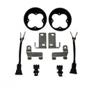 Baja Designs 2014+ Toyota Tundra Fog Light Mounting Kit with steel brackets, wiring harness adapters, and mounting bezels