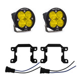 Baja Designs 2019+ Ram 2500/3500 Big Horn Sports Fog Pocket Kit W/C - Amber with dual amber LEDs, mounting brackets, and wiring connectors