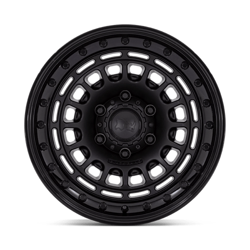 Black Rhino Br014 Sahara - 17X9 -12mm - Matte Black W/ Gloss Black Lip off-road wheel heavy-duty rugged design